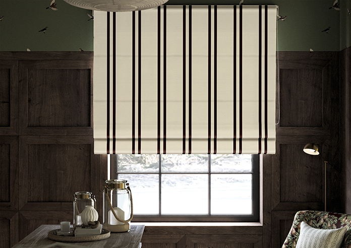 Winnies Stripe, Russet - Roman Blind - Image 3